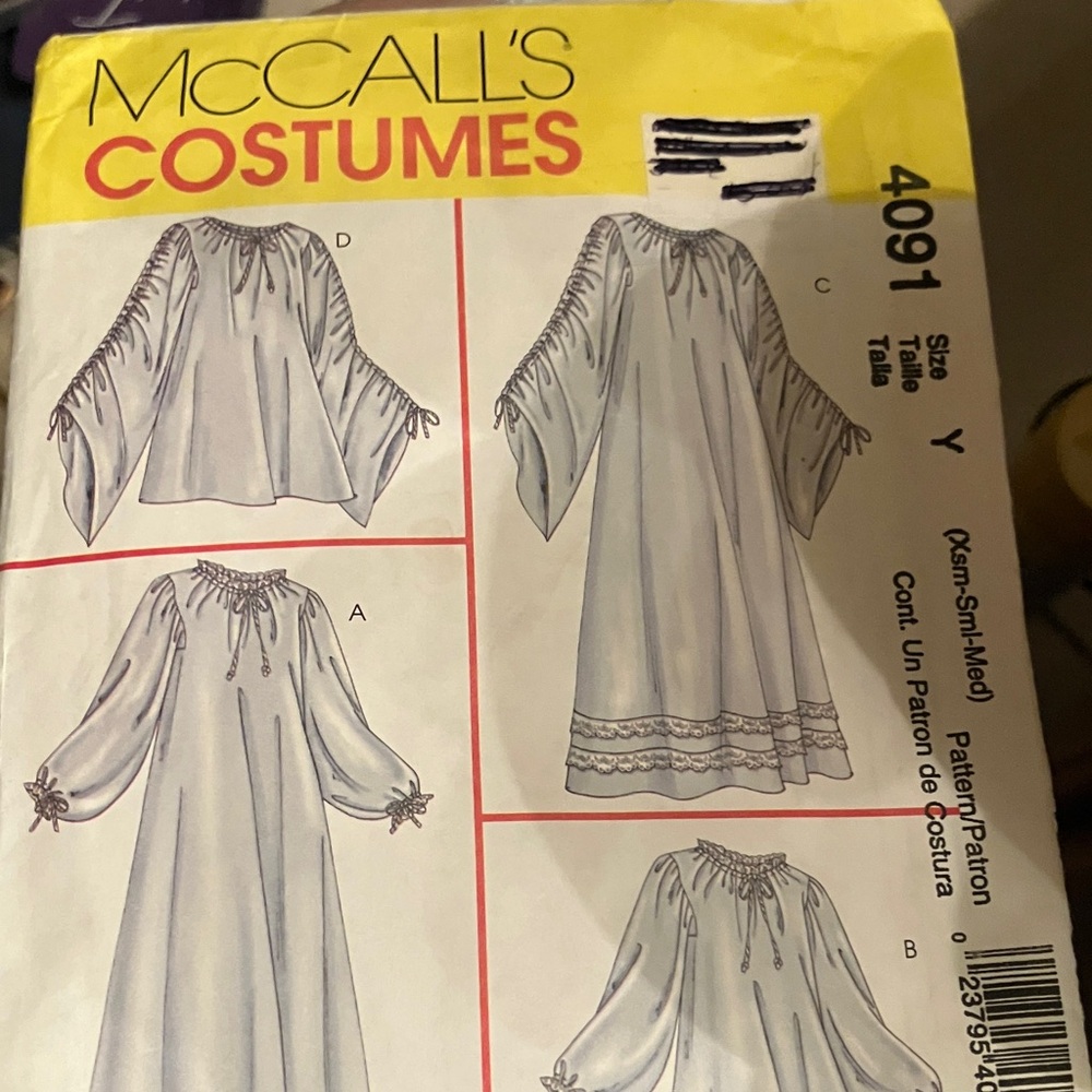 McCall's Kids Costume Pattern - White